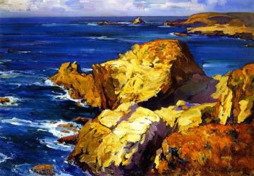 Rocks along the Coast Artwork by Franz Bischoff