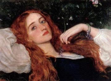In The Grass (second Version) Artwork by Arthur Hughes