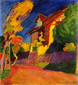 The Yellow House Artwork by Alexej Jawlensky