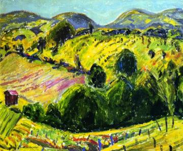 Fauve Landscape with Rolling Hills Artwork by Alfred Henry Maurer