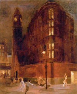 Jefferson Market Jail, Night Artwork by John Sloan