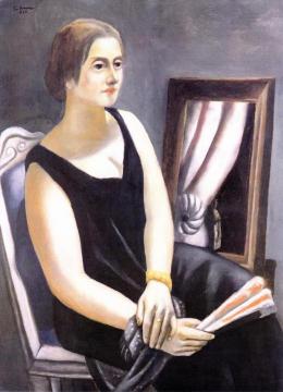Portrait of Minna Beckmann-Tube Artwork by Max Beckmann