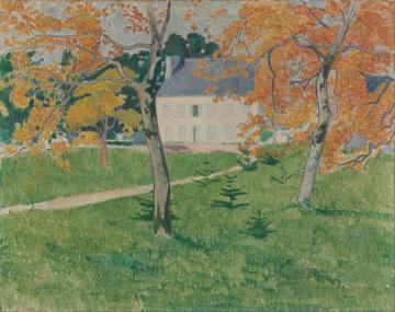 House among Trees: Pont-Aven Artwork by Émile Bernard