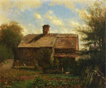 Old House, Newport Artwork by Thomas Worthington Whittredge