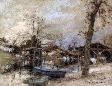 La Hume A Arachon Artwork by Leon Augustin Lhermitte