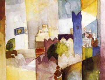 Kairuan Iii Artwork by August Macke