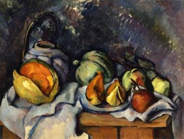 Still Life With Fruit And A Pot Of Ginger Artwork by Paul Cezanne