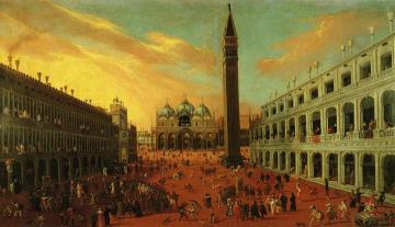 Piazza San Marco At Carnival Time Artwork by Joseph Heintz The Younger