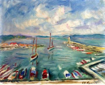 The Port of Saint-Tropez Artwork by Charles Camoin