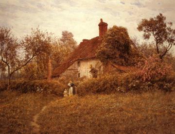 Cottage at Pinner Artwork by Helen Allingham