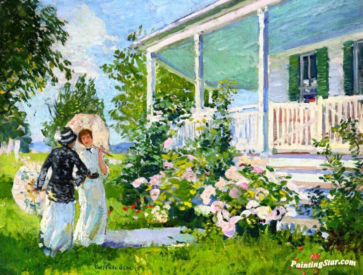 Summer Cottage Artwork by Gifford Beal