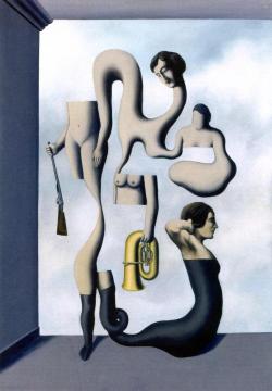 Les Idées de l'acrobate Artwork by Rene Magritte