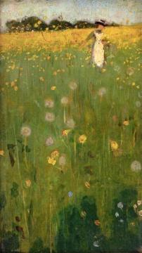 The Dandelion Field Artwork by Sir William Nicholson