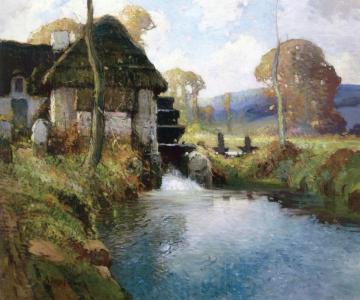Brittany Mill Artwork by Georges Ames Aldrich