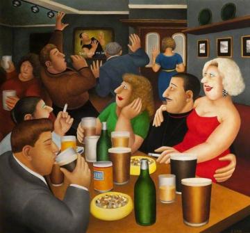 Karaoke Artwork by Beryl Cook