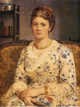 Portrait Of Mrs J.P.Heselitine Artwork by Sir Edward John Poynter