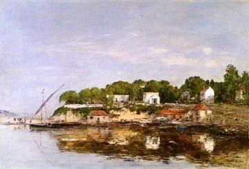 Petit Port de Saint-Jean near Villefranche Artwork by Eugène-Louis Boudin