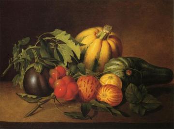 Vegetable Still Life Artwork by James Peale
