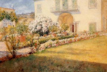 A Florentine Villa Artwork by William Merritt Chase