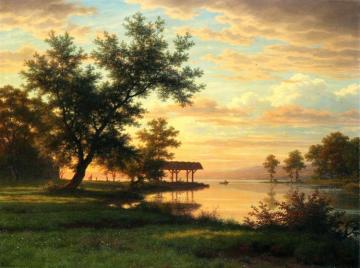 Evening On The Lakeside Artwork by Robert Zund