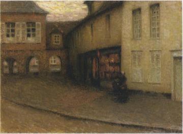 The Small Shop Artwork by Henri Le Sidaner