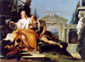 Rinaldo and Armida in the Garden Artwork by Giovanni Battista Tiepolo