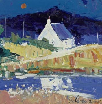 White Cottage Artwork by John Lowrie Morrison
