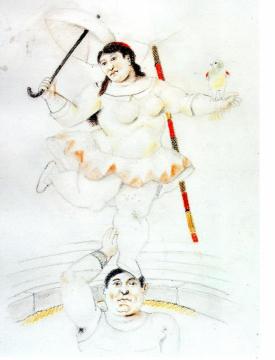 Equilibrist Artwork by Fernando Botero