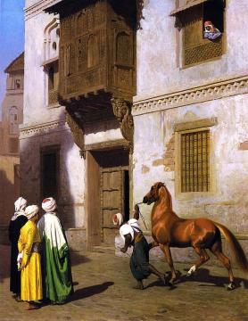 Horse Merchant in Cairo Artwork by Jean Leon Gerome