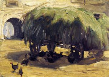 Hay Wagon Artwork by Franz Marc