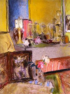 Coin De Cheminee à Les Clayes Artwork by Edouard Vuillard