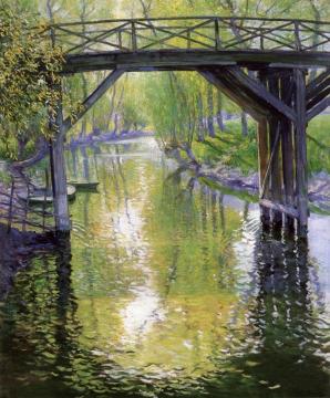 The Old Bridge, France Artwork by Guy Orlando Rose