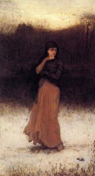 A Wintry Contemplation Artwork by George Henry Boughton
