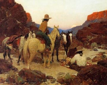 Twilight Rendezvous Artwork by Frank Tenney Johnson