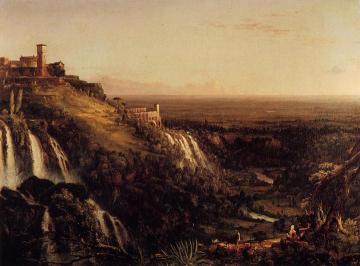 The Cascatelli, Tivoli, Looking Towards Rome Artwork by Thomas Cole