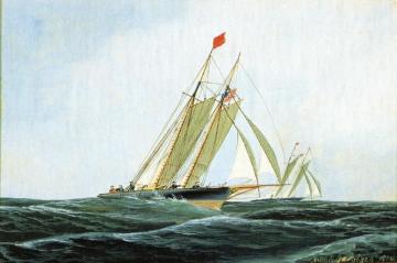 The Yacht Race Artwork by Antonio Jacobsen