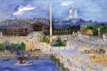 Place De La Concorde Artwork by Jean Dufy