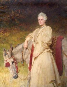 Lady Harriet Sarah Wantage Artwork by Briton Riviere