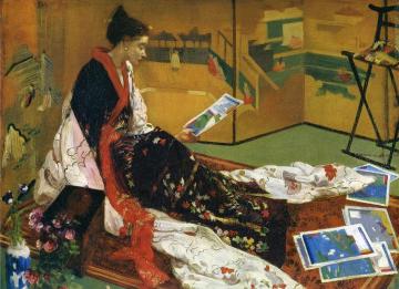 Caprice In Purple And Gold: The Golden Screen Artwork by James Abbott McNeill Whistler