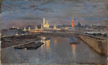 Illumination of the Moscow Kremlin Artwork by Isaac Ilich Levitan