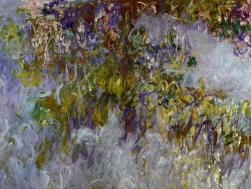 Wisteria (left Half) Artwork by Claude Oscar Monet