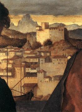 Madonna and Child with St John the Baptist and a Saint (detail) Artwork by Giovanni Bellini