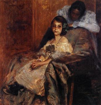Dorothy and Her Sister Artwork by William Merritt Chase