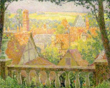 Rooftops Artwork by Henri Le Sidaner