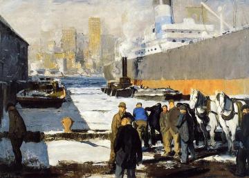 Men Of The Docks Artwork by George Wesley Bellows