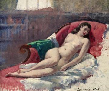 Sleeping Nude Artwork by Leon Kroll