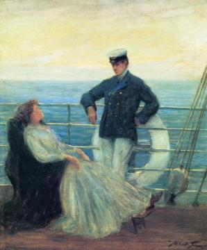 Flirtation Artwork by Abbott Fuller Graves