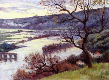Méricourt, Flood Artwork by Maximilien Luce