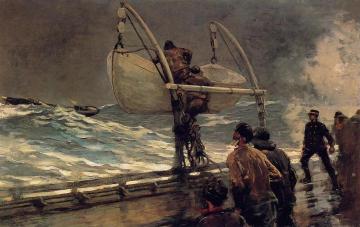 The Signal of Distress Artwork by Winslow Homer