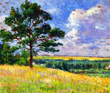 Landscape near Méréville Artwork by Maximilien Luce